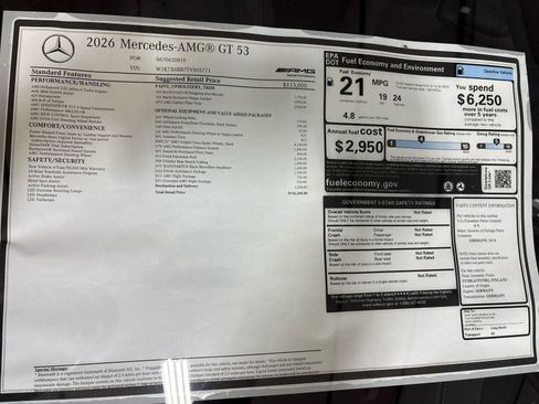 New 2026 Mercedes-Benz AMG GT 53 image 34