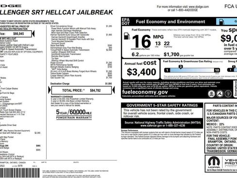 Used 2023 Dodge Challenger SRT Hellcat RWD image 3