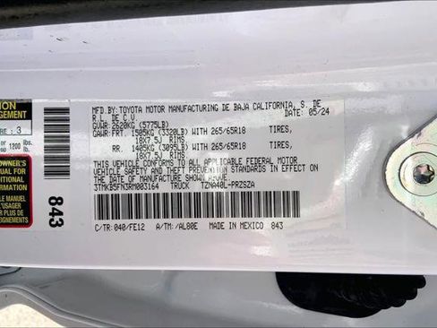 Certified 2024 Toyota Tacoma TRD Sport image 36