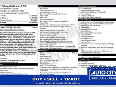 Used 2012 Chevrolet Cruze LS w/ Connectivity Package