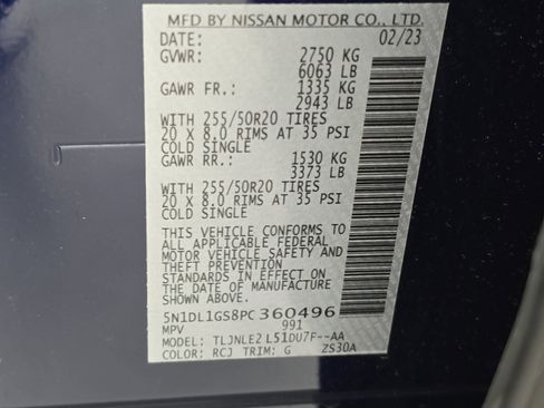 Used 2023 INFINITI QX60 Sensory w/ Vision Package image 37