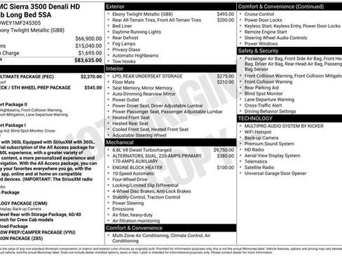 Used 2021 GMC Sierra 3500 Denali w/ Denali Ultimate Package AWD/4WD image 45