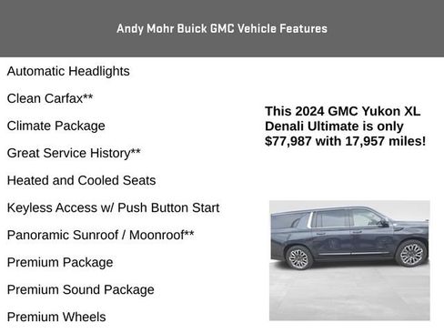 Used 2024 GMC Yukon XL Denali Ultimate AWD/4WD image 8