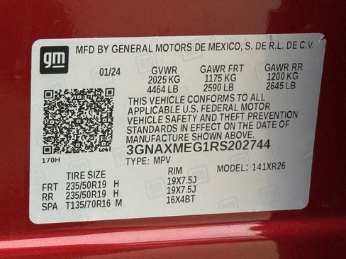 Certified 2024 Chevrolet Equinox RS w/ LPO, Floor Liner Package image 27