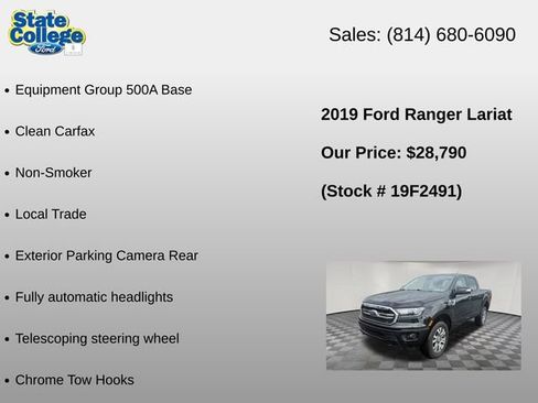 Used 2019 Ford Ranger Lariat AWD/4WD image 6