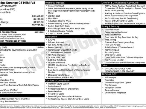 New 2026 Dodge Durango GT w/ Tow 'N Go Package AWD/4WD image 32
