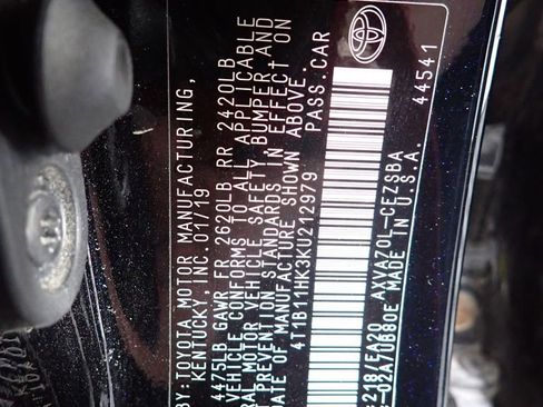Used 2019 Toyota Camry SE FWD image 44