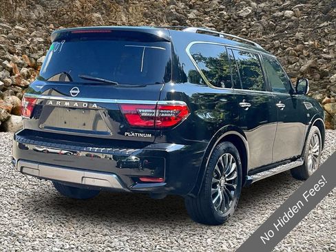 Used 2021 Nissan Armada Platinum w/ Captain's Chairs Package RWD image 2