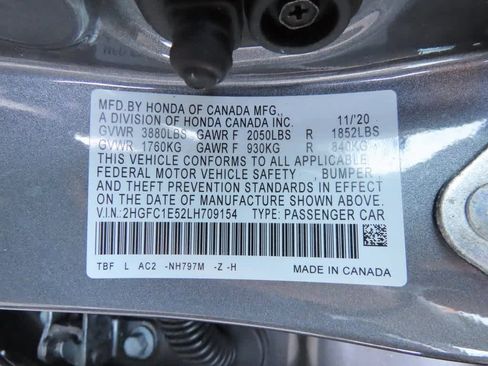 Certified 2020 Honda Civic Si image 27