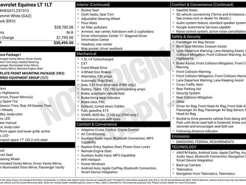 New 2026 Chevrolet Equinox LT image 3