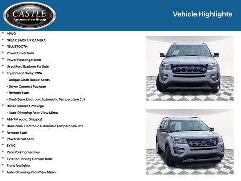 Used 2016 Ford Explorer XLT w/ Equipment Group 201A image 3
