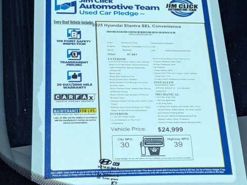 Used 2025 Hyundai Elantra SEL FWD image 14