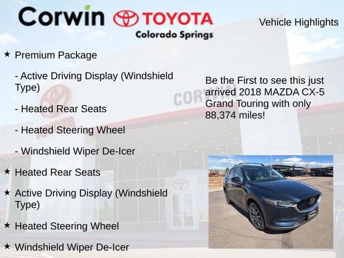 Used 2018 MAZDA CX-5 Grand Touring w/ Premium Package image 4