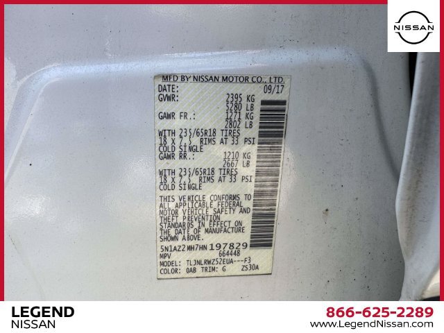 Used 2017 Nissan Murano SL AWD/4WD image 21