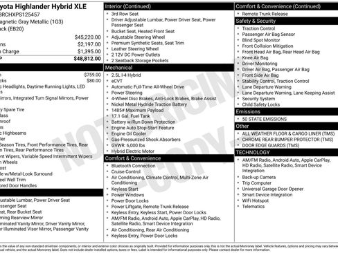 Used 2023 Toyota Highlander XLE image 5