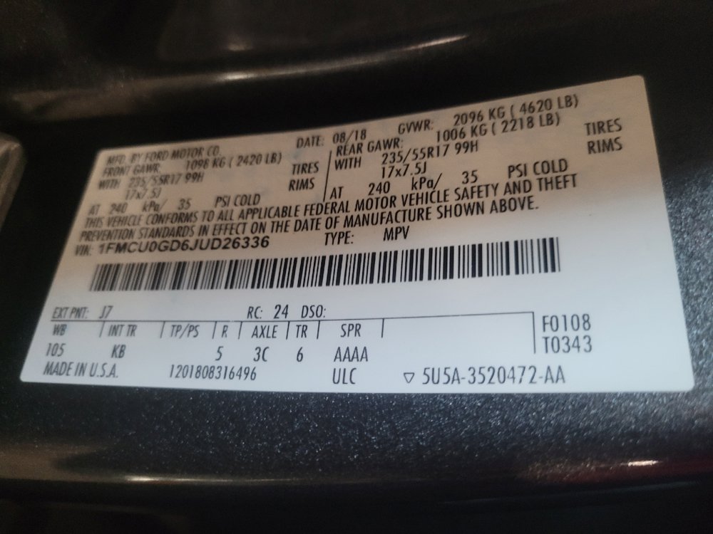 Used 2018 Ford Escape SE w/ SE Sync 3 Package FWD image 33