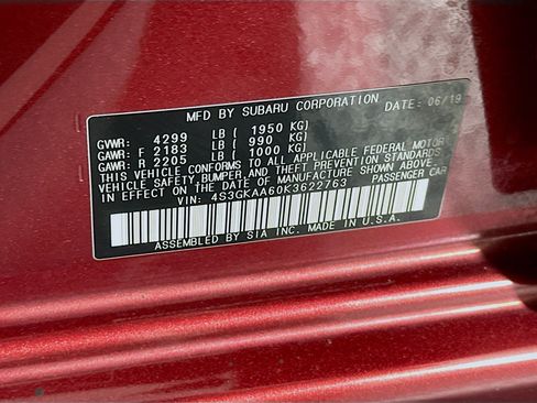 Used 2019 Subaru Impreza 2.0i AWD/4WD image 12