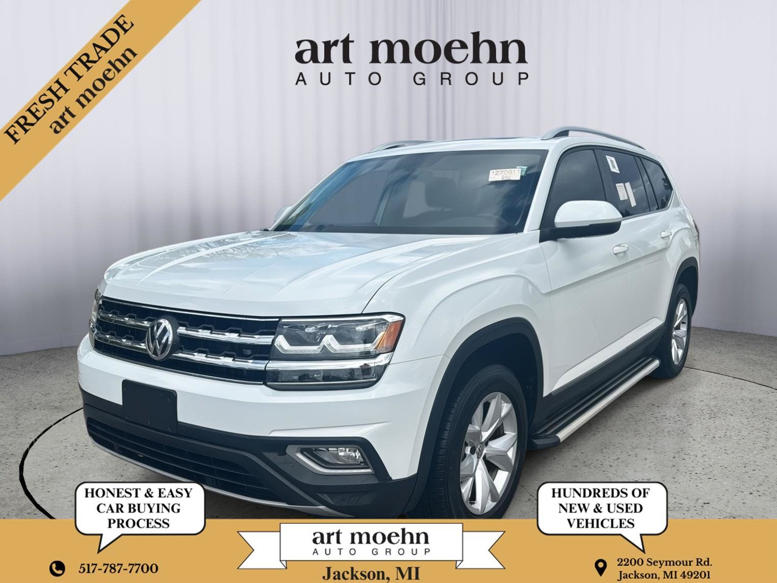Used 2019 Volkswagen Atlas SEL AWD/4WD image 1