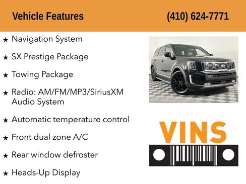 Used 2020 Kia Telluride SX w/ SX Prestige Package image 5