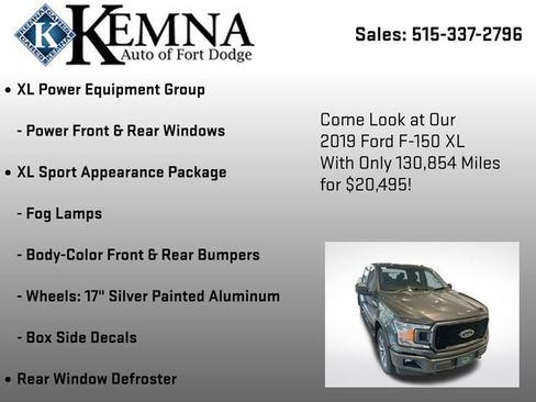 Used 2019 Ford F150 XL w/ Equipment Group 101A Mid image 25