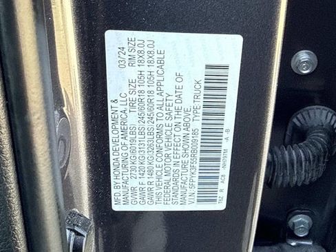 Certified 2024 Honda Ridgeline RTL image 19