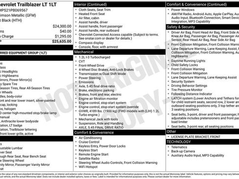Used 2023 Chevrolet TrailBlazer LT FWD image 35