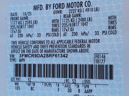 New 2025 Ford Bronco Sport Badlands w/ Sasquatch Badlands Package image 25