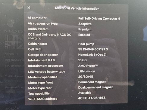 Used 2023 Tesla Model X Plaid AWD/4WD image 3