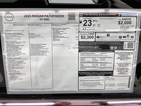 New 2025 Nissan Pathfinder SV w/ Black Appearance Package image 37