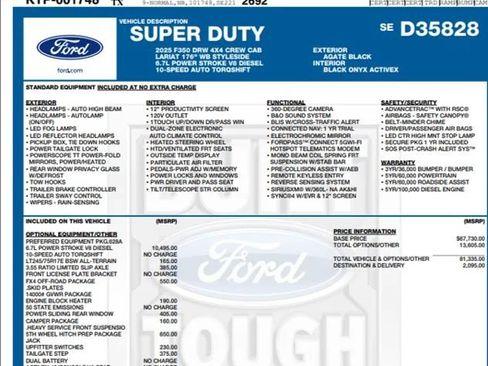 Used 2025 Ford F350 Lariat AWD/4WD image 2