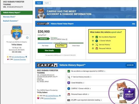 Used 2023 Subaru Forester Touring image 13