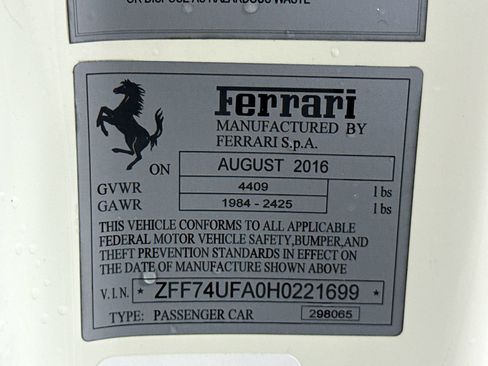 Certified 2017 Ferrari F12 Berlinetta RWD image 27