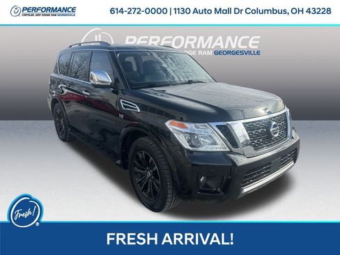 Used 2019 Nissan Armada Platinum w/ Captain's Chairs Package image 1