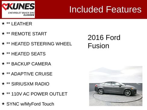 Used 2016 Ford Fusion Titanium image 2