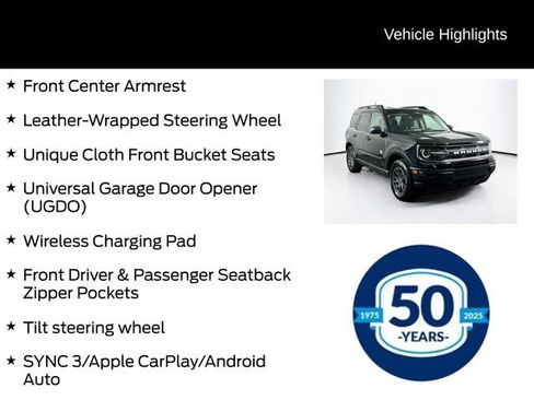 Certified 2022 Ford Bronco Sport Big Bend w/ Convenience Package AWD/4WD image 16