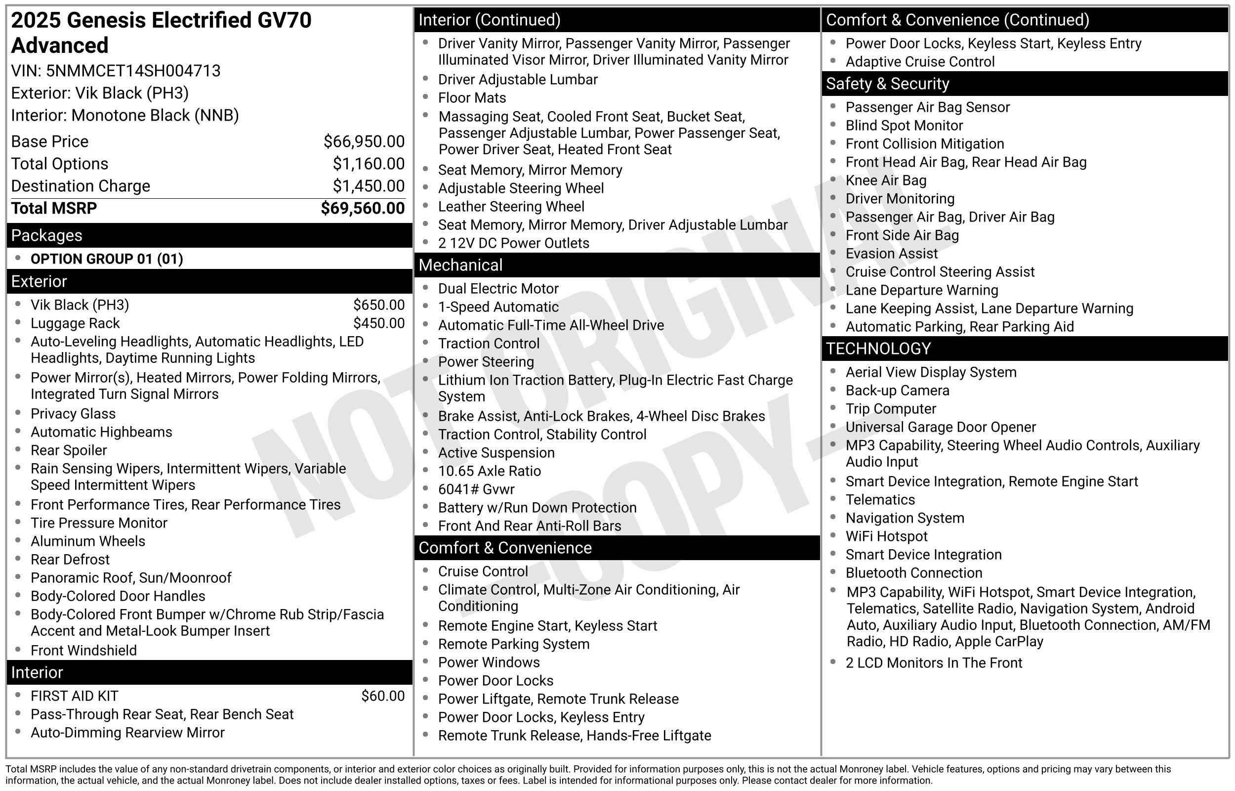 Used 2025 Genesis Electrified GV70 AWD/4WD image 4