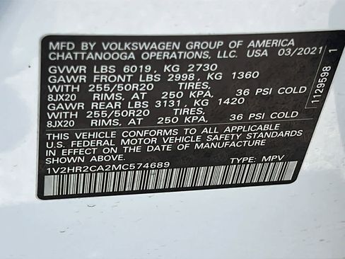 Certified 2021 Volkswagen Atlas SE AWD/4WD image 30