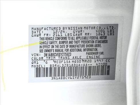 Used 2025 Nissan Sentra SV FWD image 25