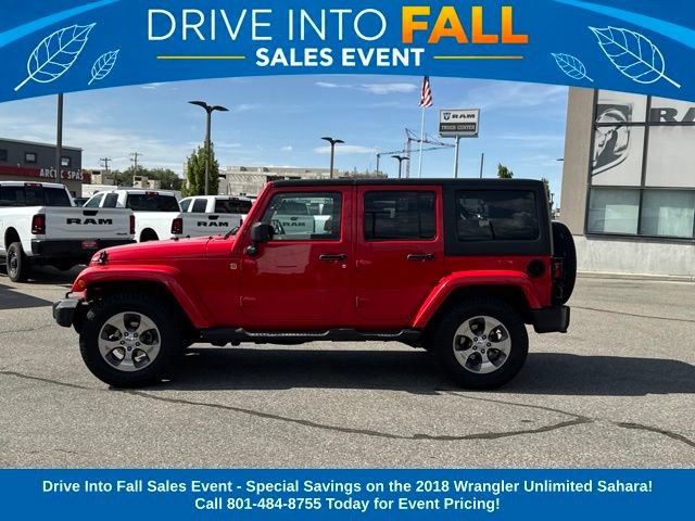 Used 2018 Jeep Wrangler Unlimited Sahara w/ Connectivity Group AWD/4WD image 2