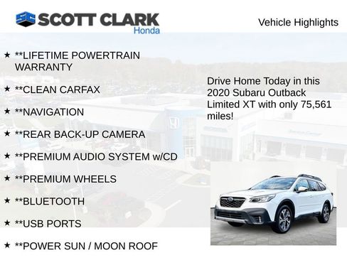 Used 2020 Subaru Outback Limited XT image 11