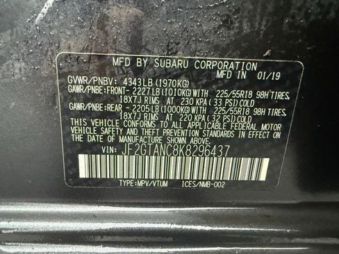 Used 2019 Subaru Crosstrek 2.0i Limited w/ Moonroof Package w/Navigation image 15