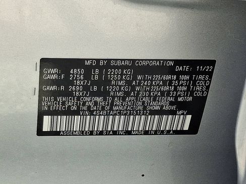 Used 2023 Subaru Outback Touring AWD/4WD image 27