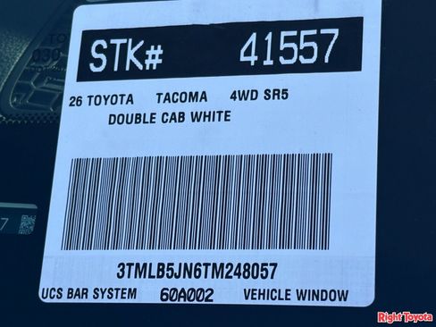 New 2026 Toyota Tacoma SR5 AWD/4WD image 25