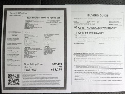 Certified 2026 Hyundai Santa Fe SEL AWD/4WD image 33