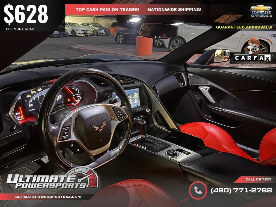 Used 2016 Chevrolet Corvette Stingray Coupe w/ Carbon Flash Badge Package RWD image 78