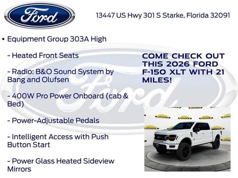 New 2026 Ford F150 XLT w/ Equipment Group 303A High AWD/4WD image 25