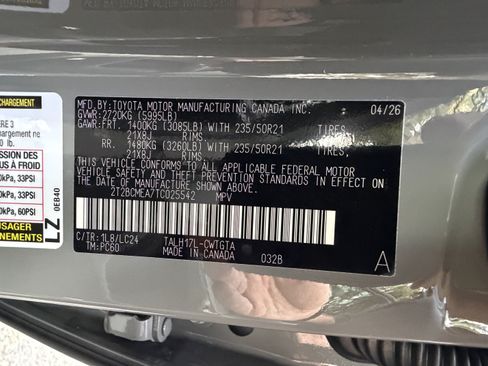 Used 2026 Lexus RX 500h F Sport w/ Convenience Package AWD/4WD image 50