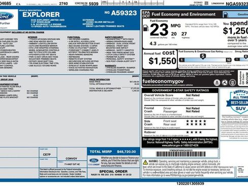 Used 2022 Ford Explorer Limited AWD/4WD image 4
