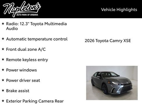 New 2026 Toyota Camry XSE image 15