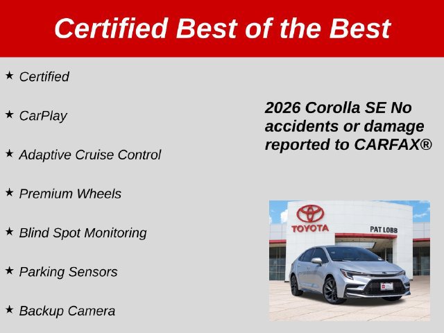Certified 2026 Toyota Corolla SE FWD image 35